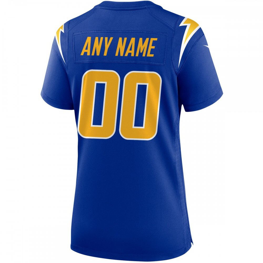 Los Angeles Chargers Nike Women's Alternate Custom Game Jersey - Royal-GridironStore